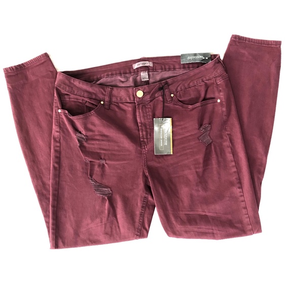 refuge Denim - Refuge+ - Skinny Boyfriend Distressed Jeans